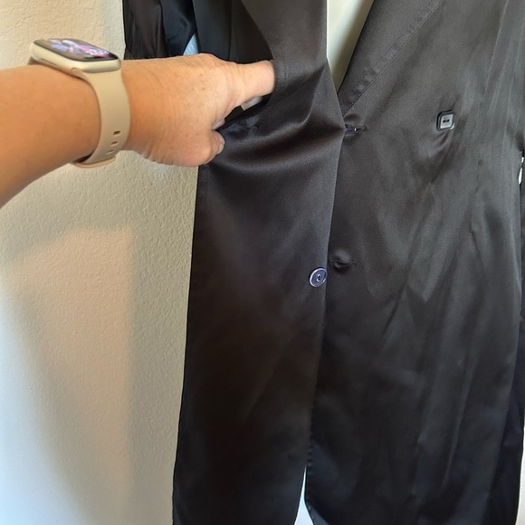 Black Midi Dress with Wrap Front - Picture 4 of 10